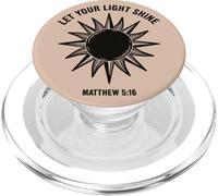Let Your Light Shine Matthew Christian Faith Bible Versículo PopSockets PopGrip para MagSafe