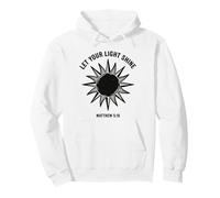 Let Your Light Shine Matthew Christian Faith Bible Versículo Sudadera con Capucha