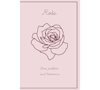 Let your thoughts bloom with passion and grace|: Minimalist flower notebook