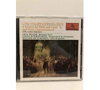 Leta Miller, Baroque flute/Linda Burman-Hall, harpischord and fortepiano/Roland Hutchinson, viola da gamba - C.P.E. Bach: 6 Sonatas for Flute and Continuo (The Later Sonatas) (UK Import)