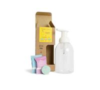 LeTABS Starter Kit - Jabón soluble en pastillas, Set de 3 pastillas de 350 ml más dispensador de espuma reutilizable, Fragancia mixta. Made in Italy.