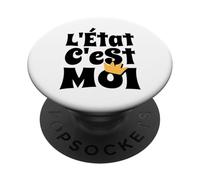 L'Etat c'est moi - Luis XIV Cita Francesa PopSockets PopGrip Adhesivo