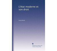 L'état moderne et son droit: Volume 2