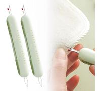 LetCart 2 Piezas Enhebrador de Agujas 2 en 1, Enhebrador de Agujas de Coser a Mano, Agujas Coser Herramienta Portátil para Coser Mano, Manualidades, Tejer(Verde)