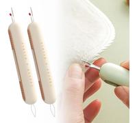 LetCart 2 Piezas Enhebrador de Agujas 2 en 1, Enhebrador de Agujas de Coser a Mano, Agujas Coser Herramienta Portátil para Coser Mano, Manualidades, Tejer(Amarillo)