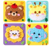 LetCart 4 Piezas Ganchillo Para Principiantes, Kit Ganchillo, Amigurumi Kit de Crochet de Animales para Principiantes con Instrucciones Paso a Paso, DIY Manualidades Set Adultos