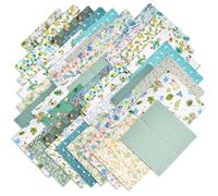 LetCart 70 Piezas 20x25cm Diseño de Retales Algodón Telas, 100% Tela algodón Telas Patchwork, Cuadrada Florales Precortados para Costura, Scrapbooking y Manualidades DIY (A)
