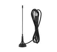 LetCart Antena De TV, Antena De TV Digital HD Interior Antena HDTV UHF VHF Banda Dual con Antena De Base Magnética 10DB