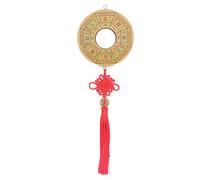 LetCart Bagua Mirror Feng Shui Positive Energy Wealth Good Luck Hanging Ornament for Home Car Rearview Mirror Pendant Alloy Material Housewarming Gift
