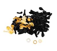 LetCart Balloon Garland Kit Schwarz Gold Latex Ballons Hochwertige Party Deko für Hochzeiten Geburtstage Baby Shower 117 Stück