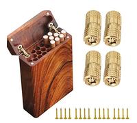 LetCart Bisagra de Barril Oculta, 4 Unids/Paquete Oculta Muebles Bisagra Latón Caja de Madera Barril Oculta 8mm 180 ° Ángulo de Apertura para Caja de Joyería, Caja de Regalo, Encimeras