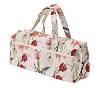 LetCart Bolsa De Punto, Bolsa De Almacenamiento para Manualidades, Hogar Tejido ArtesaníA Agujas De Tejer Almacenamiento SuéTer Agujas De Coser Bolsa Organizadora Rosa