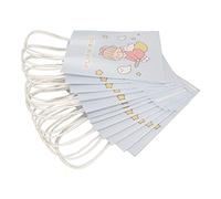 LetCart Bolsa de regalo de dibujos animados, bolsas de regalo reutilizables de gran capacidad de papel kraft con asas, 12 unidades, para el trabajo y la escuela tipo 3