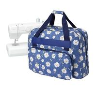 LetCart Bolsa para máquina de coser con bolsillos para máquinas de coser y accesorios de costura, bolsa de transporte y almacenamiento, 43 x 32 x 21 cm, para la mayoría de Singer, Brother, Janome de