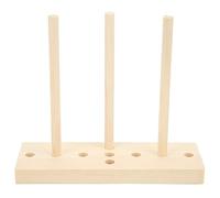 LetCart Bow Maker Kit Multipurpose Portable Adjustable Wooden Bow Ribbon Decorative Gift Making Tool for Christmas Party Decorations and Gift Wrapping Oak Material Base 3 Sticks English