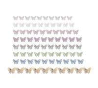 LetCart Butterflies Charm Plastic Cute 3D Butterflies Pendant for Handmade Jewelry Making DIY Crafts Accessories 80PCS