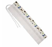 LetCart Caja de suministros escolares con diseño de animales, bolsa de almacenamiento portátil para bolígrafos para estudiantes, pintor, 72 agujeros, multicolor, 60_x_180_cm