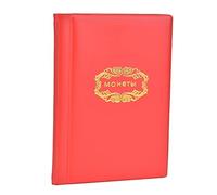 LetCart Coin Album Book 120 Pockets 10 Pages Mini Size Money Collecting Holder Sufficient Capacity for Coin Collectors Red Blue Durable Storage Christmas Gifts (Red)