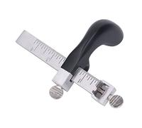 LetCart Cortador de correa de cuero con hoja ajustable y mango de agarre, herramienta de corte de encaje de cuero de aluminio y acero para cinturones de 4 pulgadas de ancho, proyectos de manualidades,