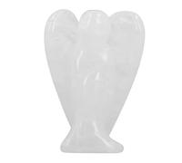 LetCart Crystal Angel Figurine Guardian Angel Statue Pocket Healing Stone for Emotional Comfort and Strength in Home Office Garden (Blue Dot)