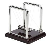 LetCart Cuna de Newton Péndulo 5 Bolas, Péndulo de Newton, Mini Bola De Equilibrio Cradle De Newton, Decoraciones para Ciencias de la Educación, Oficina, Escritorio, Alivio del EST (S)