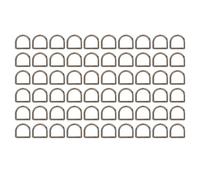 LetCart D Rings Seamless Welding Zinc Alloy Craft Hardware for DIY Accessories