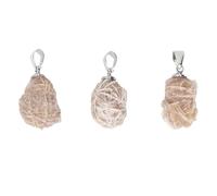 LetCart Desert Rose Stone Pendant Natural Unique Handcrafted Jewelry Making Decor for Women Men Garden Aquarium Decor 3 Pieces Set