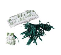 LetCart Favor Gift Box Wedding Party 50PCS Beautiful Green Paper Candy Bags Easy Fold Party Supplies for Wedding Birthday Baby Shower Holiday Gifts 8x4x10cm Christmas Gifts