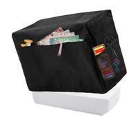 LetCart Funda protectora para máquina de coser, con bolsillos de almacenamiento esenciales, para la mayoría de máquinas de coser estándar, color negro