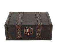 LetCart Holzschatulle Mit Schloss Kleine Vintage Dekorative Aufbewahrungsbox Schmuck Holzschatulle Aus Fichtenholz Und Metall Für Schmuck Aufbewahrung Zuhause Büro