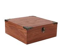 LetCart Humidor Zigarrenkiste Retro Metall Handgefertigt Tragbar Praktisch Langlebig Für Vater Ehemann Freunde Geschenk Zedernholz Metall 21.5 x 22.5 x 8.5cm