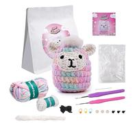 LetCart Kit de ganchillo de llama para principiantes, juego completo de iniciación de amigurumis con tutoriales en video paso a paso, regalos para nuevos ganchillos