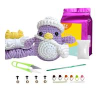 LetCart Kit de iniciación de ganchillo para principiantes, juego completo de ganchillo con tutoriales en vídeo paso a paso, regalo de cumpleaños, regalo ideal para amantes de las manualidades
