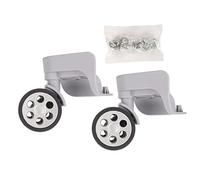 LetCart Luggage Wheels Replacement Universal 360 Degree Rotation Low Noise High Reliability Wheels for Suitcases Trolleys Light Gray 2 Pack 11x10.5x9.6cm