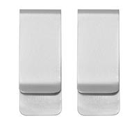 LetCart Metal Money Clips Stainless Steel Strong Durable Credit Card Holders Men (Plata)