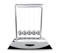 LetCart Newton's Cradle Steel Balls Physics Science Pendulum Ornaments Toy Desk for Home Office Educational Decor Silver 18.5 x 12 x 20cm