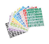 LetCart Paquete de 12 letras de vinilo para planchar, 12 colores, adhesivo de transferencia de calor para ropa, resistente a la abrasión, vinilo HTV