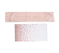 LetCart Rose Gold Dot Party Tischdecke 54x108in Wasserdichte Elegante Rechteckige Weiße Tischdecke für Hochzeiten Partys Abendessen