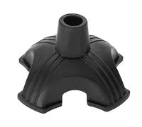 LetCart Rubber Four Base Support Anti Skid Self Standing Walking Cane Tip 19mm