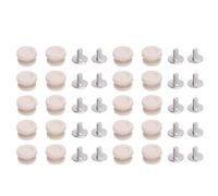 LetCart Schuhband Nieten Rivets 20 Set 9x5mm Ösenknöpfe 2.5x5.5mm Kreuzschrauben Schuhbandverschluss-Set (Albaricoque)