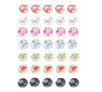 LetCart Shell Button Set 40Pcs Natural Waterproof Decorative Sewing Buttons for Crafts Clothing and DIY Projects 15mm Shell Material 2 Hole Design