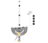 LetCart Sierra de mesa de calibre inglete, Medidor de ingletes mango de latón de alta precisión Sierra de mesa Herramienta para trabajar la madera con 3pcs llave y el anillo