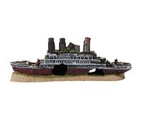 LetCart Titanic Lost Wrecked Boat Ship Decoration Aquarium Ornament for Underwater Scene