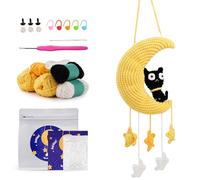 LetCartMaker Kit de ganchillo para principiantes, kit de ganchillo Mewna con tutoriales en video paso a paso, regalo de cumpleaños para niños y adultos