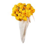 LetCartMaker Manta de ramo de flores de ganchillo, manta de ramo de rosas acabada, hecha a mano, manta floral para regalo de cumpleaños, día de la madre, día de San Valentín, amarillo