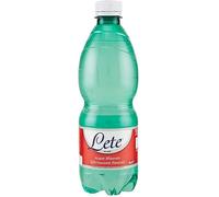 Lete Acqua Minerale Effervescente - Agua mineral natural con purpurina (0,5 l, agua italiana, 24 unidades)