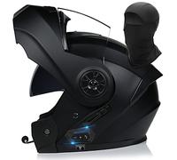Letetexi Bluetooth Casco Moto Modular ECE Aprobado Cascos Integral Full Face con Doble Visera Casco Moto Abatible con no Windgeräusche,Casco Moto pour Scooter máscara de Sudor 55~64cm