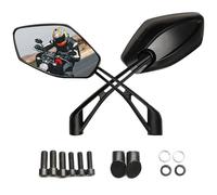 Letgoing Espejos de motocicleta con certificación E13, universales ajustables en 360° con tornillos de montaje M8 M10, espejos retrovisores de motocicleta para ciclomotor MT07/09, scooter, cruceros