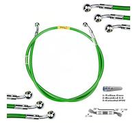 Letgoing Latiguillo de freno hidráulico para moto 28°-28° (verde) 400-2400 mm de acero inoxidable trenzado Latiguillo de embrague de freno Adecuado para ATV pit bikes dirt bike (800mm)