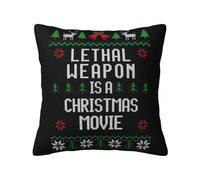 Lethal Weapon Is A Christmas Movie - Funda de almohada cuadrada para decoración de sofá o hogar